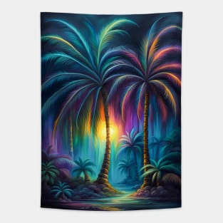 80s Sunset Tapestry