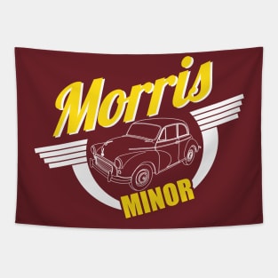 Retro Morris Minor T-Shirt Design Tapestry