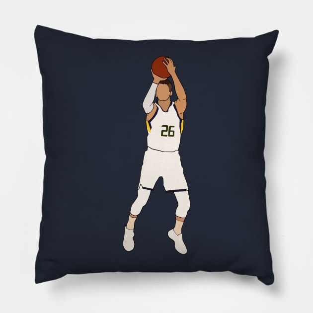 Kyle Korver - Utah Jazz Pillow by xavierjfong