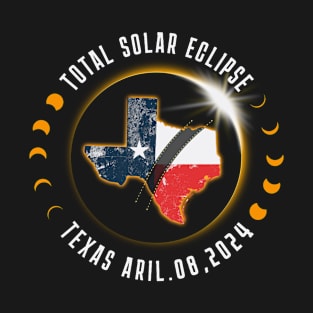 Total Solar Eclipse 2024 Texas T-Shirt