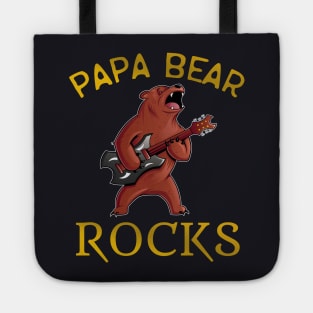 Papa Bear rocks gifts for fathers Tote