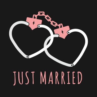 Proud Prison Wife, Just Married Inmate, Heart Handcuffs T-Shirt