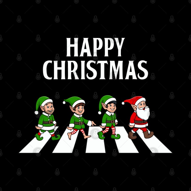 Abbey Road Christmas - Santa and Elves by TwistedCharm