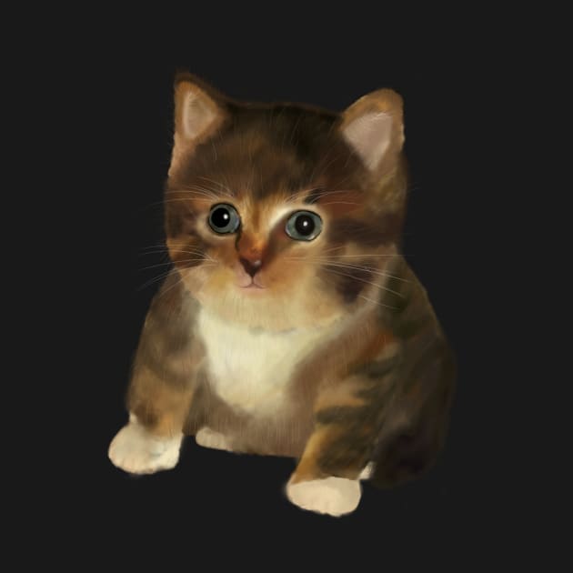 Cute little painted cat by ErykMaja