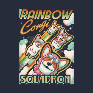 Rainbow Corgi Squad T-Shirt