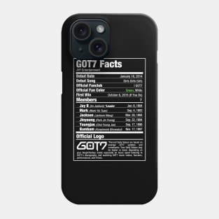 GOT7 Nutritional Facts 2 Phone Case