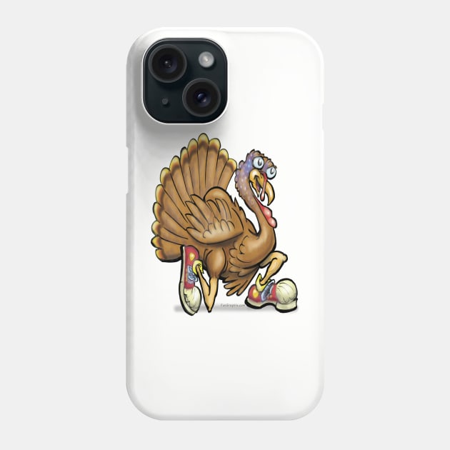 Turkey Trot Phone Case by Kevin Middleton