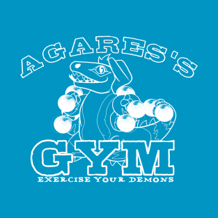 Agares's Gym White T-Shirt