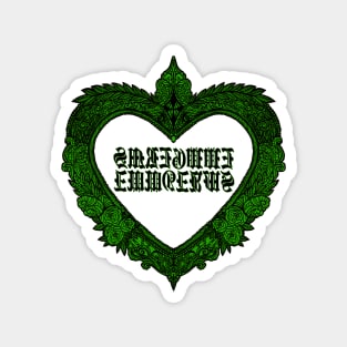 Eww Heart Green Magnet