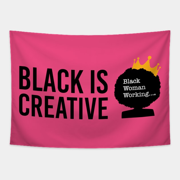 Black is Creative Tapestry by blackwomanwork