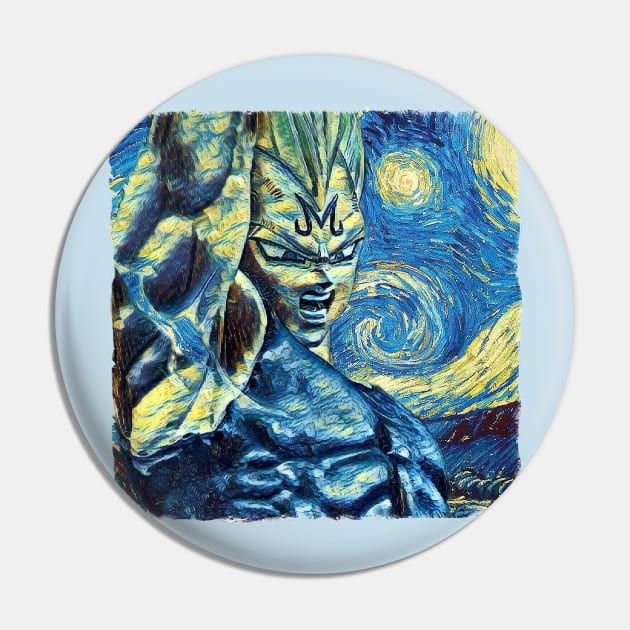 Vegita Van Gogh Style Pin by todos