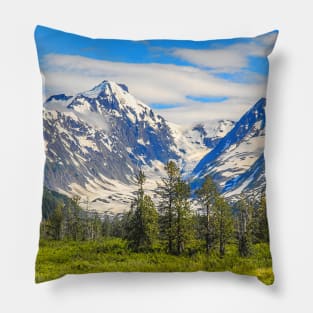 USA. Alaska. Snow-Covered Mountains. Pillow