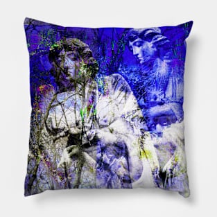 Blue Symphony of an Angel Pillow