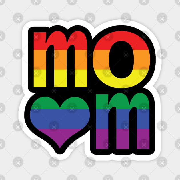 Mom Pride Magnet by ellenhenryart