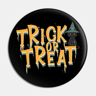 Halloween Trick or Treat I Halloween Black Cat I Halloween Global Trendy Costumes Pin