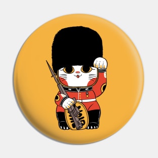 Lucky Cat British Pin