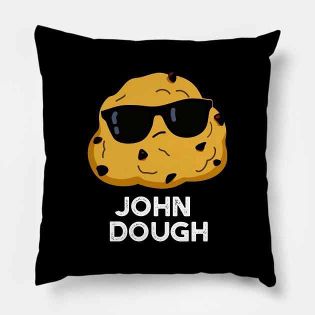 John Dough Funny Baking Pun Pillow by punnybone