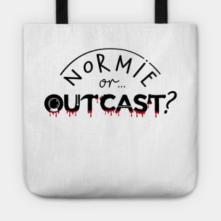 WEDNESDAY ADDAMS NETFLIX - NORMIE or OUTCAST ? black Tote