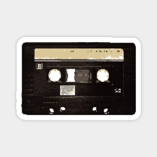 Pixel retro audio cassette Magnet