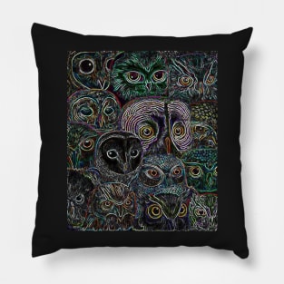 NEON OWLS Pillow