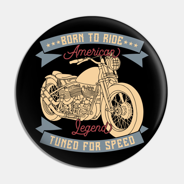 Born To Ride Vintage Retro Biker Motorcycle Shirt