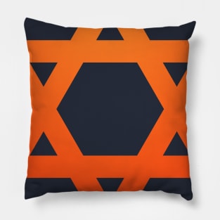 Warm Jewish Star of David Pillow