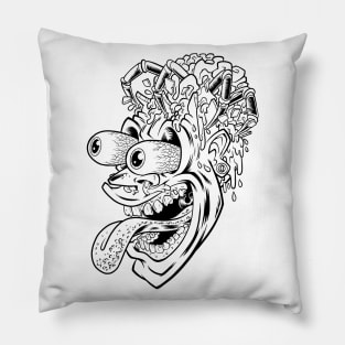 Brain Buster Black Tee Pillow