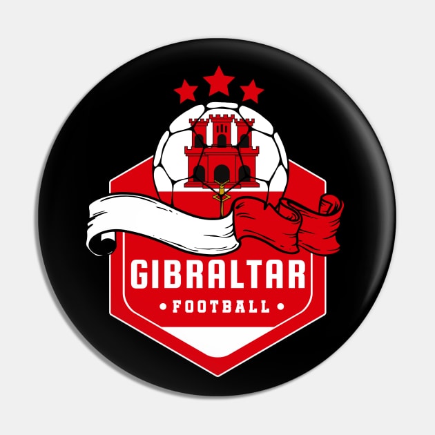 Gibraltar Football Pin by footballomatic