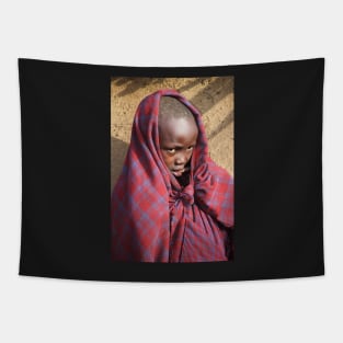 Young Maasai Girl Tapestry