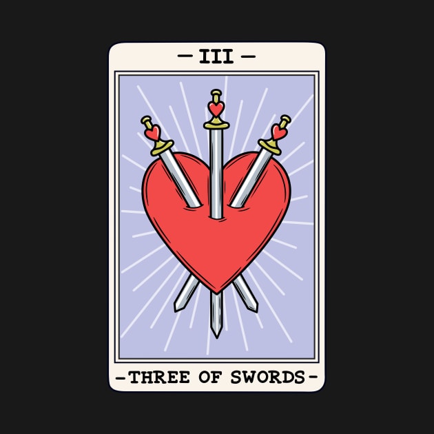 Three of swords by Maariahdzz