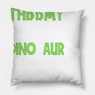 This Is My Lazy Dinosaur Costume Pillow