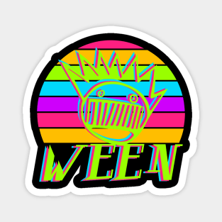 WEEN 80s Neon Sunset Magnet