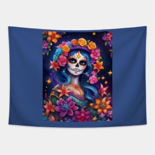 Colorful Catrina Tapestry