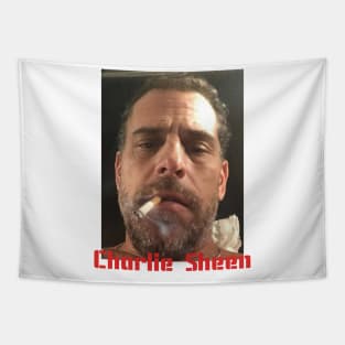 Hunter Biden IS Charlie Sheen Tapestry