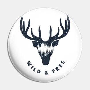 Deer. Wild And Free Pin