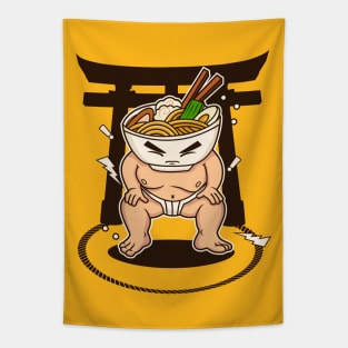 Ramen Sumo Wrestler Tapestry