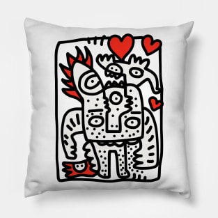 Spread Love Graffiti Art Pillow