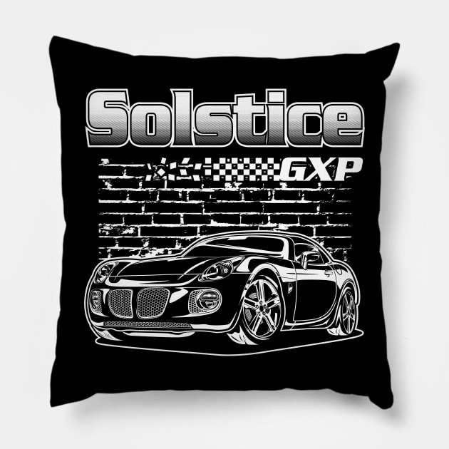 Solstice GXP- White Print Pillow by WINdesign