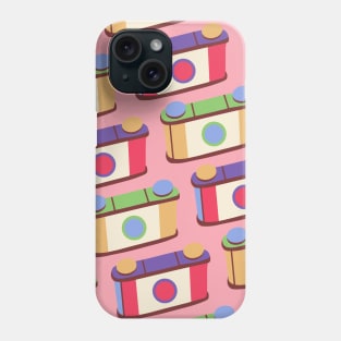 Retro Pinhole Camera Pattern - Spring Seasonal Color Palette Phone Case