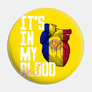 Andorra it's in my Blood Pin
