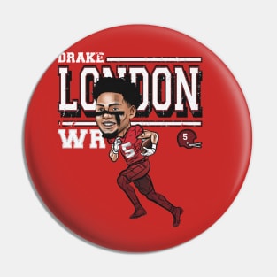 Drake London Atlanta Cartoon Pin