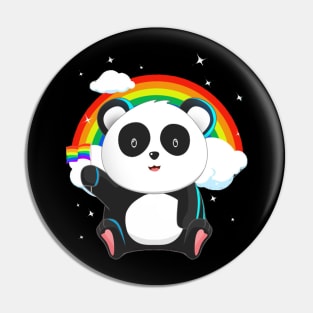 Funny Panda Bear LGBT Community Pride T-Shirt Pin