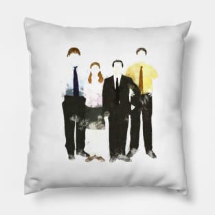 the office Jim pam michael dwight fourtet Pillow