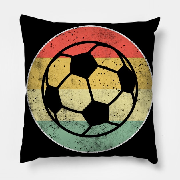 Football Retro Pillow by Schwarzweiss