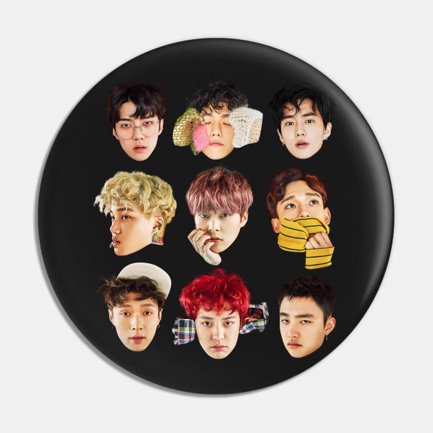 EXO Lucky One Pin by skeletonvenus