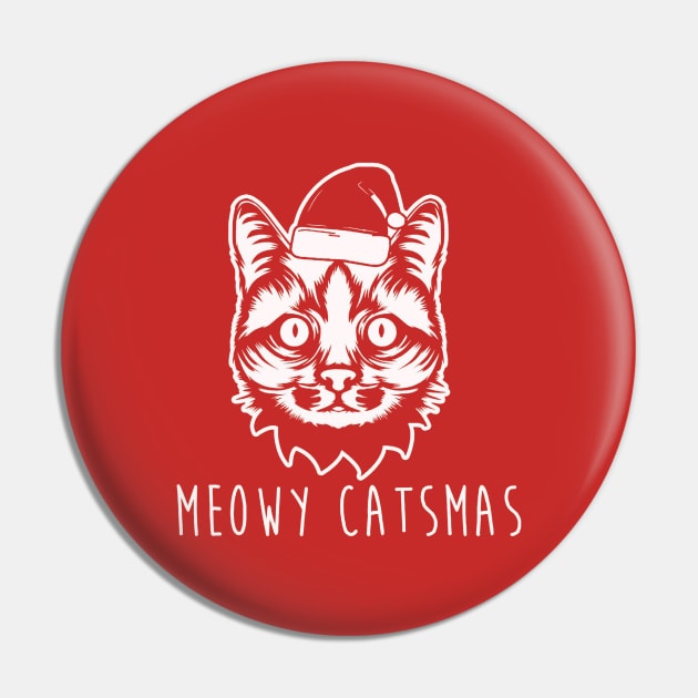 Meowy Catmas Ugly Christmas Cat Pin by genger