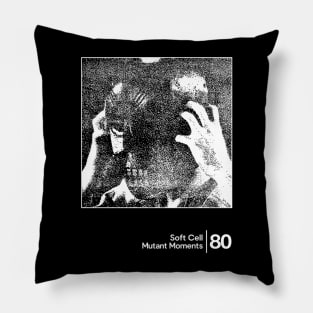 Soft Cell - Mutant Moments / Minimalist Graphic Artwork Design Pillow