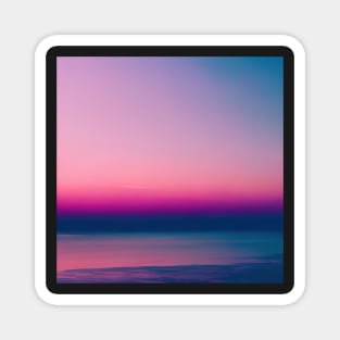 Pink Blue Sky Magnet