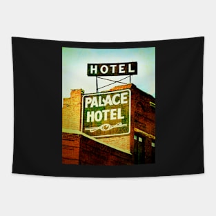 Vintage Sign Palace Hotel Tapestry