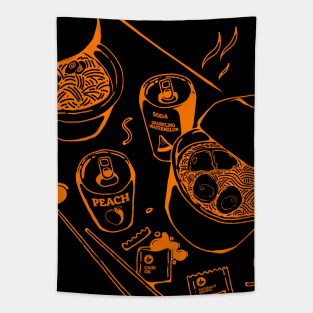 Slurping Ramen Away Tapestry